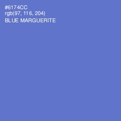 #6174CC - Blue Marguerite Color Image