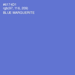 #6174D1 - Blue Marguerite Color Image