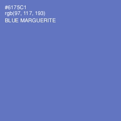 #6175C1 - Blue Marguerite Color Image