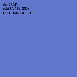 #6176CD - Blue Marguerite Color Image