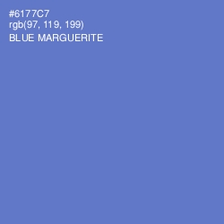 #6177C7 - Blue Marguerite Color Image
