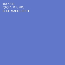 #6177C9 - Blue Marguerite Color Image