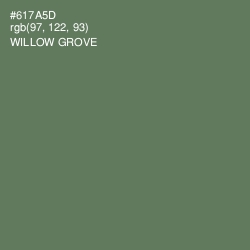 #617A5D - Willow Grove Color Image