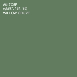 #617C5F - Willow Grove Color Image