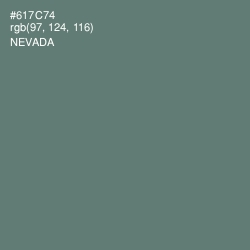 #617C74 - Nevada Color Image