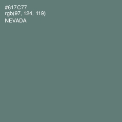 #617C77 - Nevada Color Image