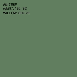 #617E5F - Willow Grove Color Image