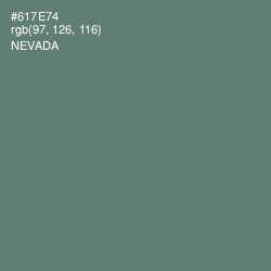 #617E74 - Nevada Color Image