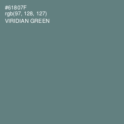 #61807F - Viridian Green Color Image