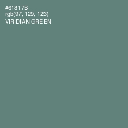 #61817B - Viridian Green Color Image