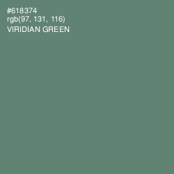 #618374 - Viridian Green Color Image