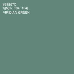 #61867C - Viridian Green Color Image