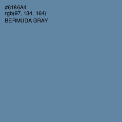 #6186A4 - Bermuda Gray Color Image