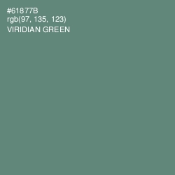 #61877B - Viridian Green Color Image