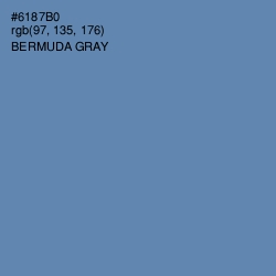#6187B0 - Bermuda Gray Color Image