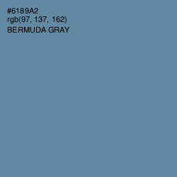#6189A2 - Bermuda Gray Color Image