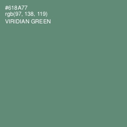 #618A77 - Viridian Green Color Image