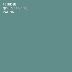 #618D8B - Patina Color Image