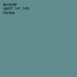 #618D8F - Patina Color Image