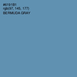 #6191B1 - Bermuda Gray Color Image
