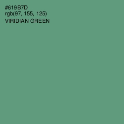 #619B7D - Viridian Green Color Image