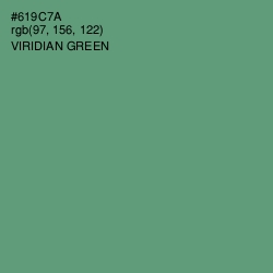 #619C7A - Viridian Green Color Image