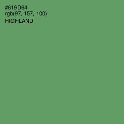 #619D64 - Highland Color Image