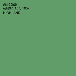 #619D69 - Highland Color Image