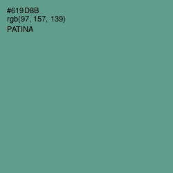 #619D8B - Patina Color Image