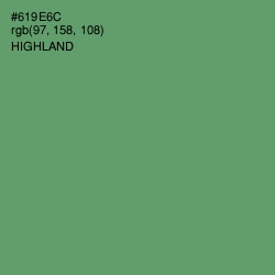 #619E6C - Highland Color Image