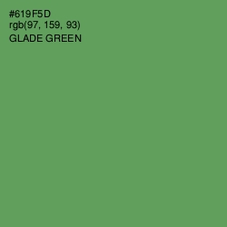 #619F5D - Glade Green Color Image