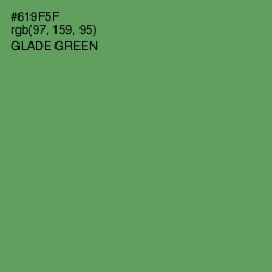 #619F5F - Glade Green Color Image