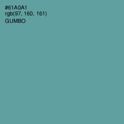 #61A0A1 - Gumbo Color Image