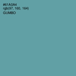 #61A0A4 - Gumbo Color Image