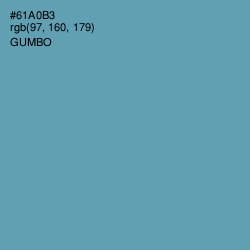 #61A0B3 - Gumbo Color Image