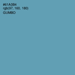 #61A0B4 - Gumbo Color Image