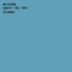 #61A0B8 - Gumbo Color Image