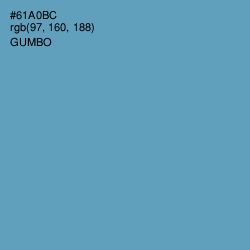 #61A0BC - Gumbo Color Image