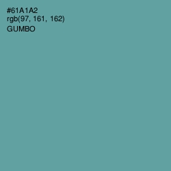 #61A1A2 - Gumbo Color Image