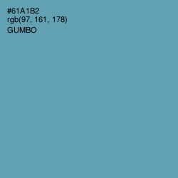 #61A1B2 - Gumbo Color Image