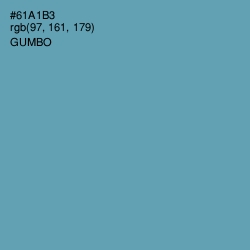 #61A1B3 - Gumbo Color Image