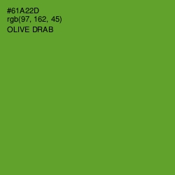 #61A22D - Olive Drab Color Image