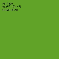 #61A329 - Olive Drab Color Image