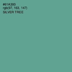 #61A393 - Silver Tree Color Image