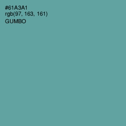 #61A3A1 - Gumbo Color Image