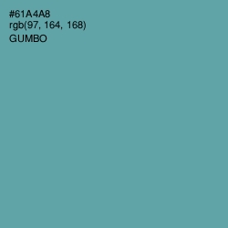 #61A4A8 - Gumbo Color Image