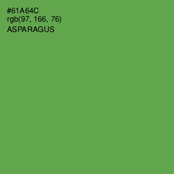 #61A64C - Asparagus Color Image