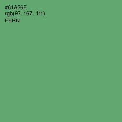 #61A76F - Fern Color Image