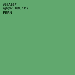 #61A86F - Fern Color Image