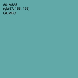 #61A8A8 - Gumbo Color Image